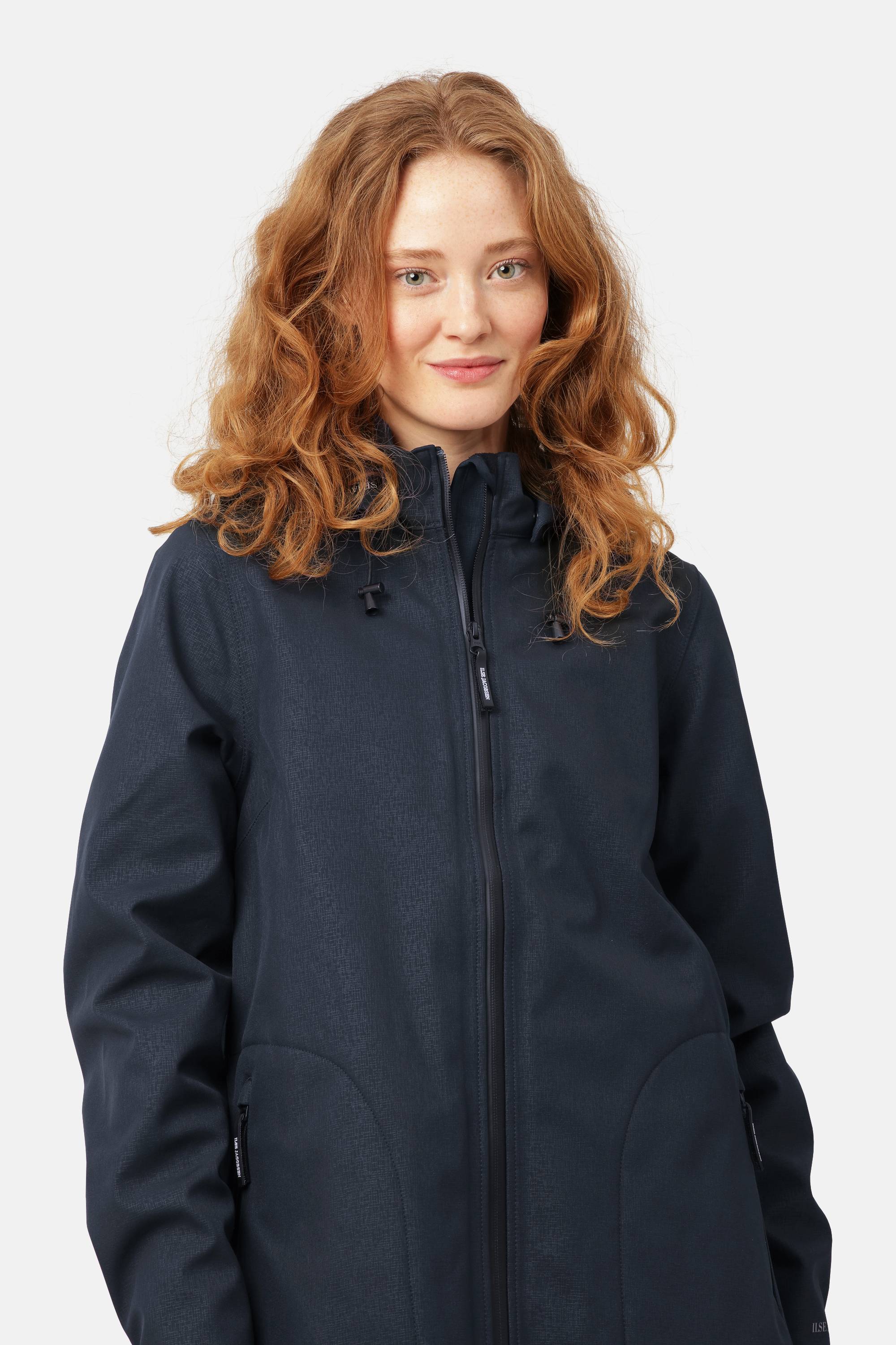 Softshell Regenmantel A-Linie - Dark Indigo